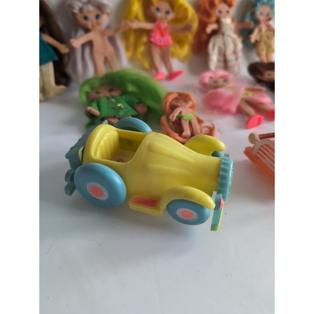 Vtg Ideal Flatsy Doll Car Lot 60s 70s Baby Ice Cream Truck - Picture 2 of 15